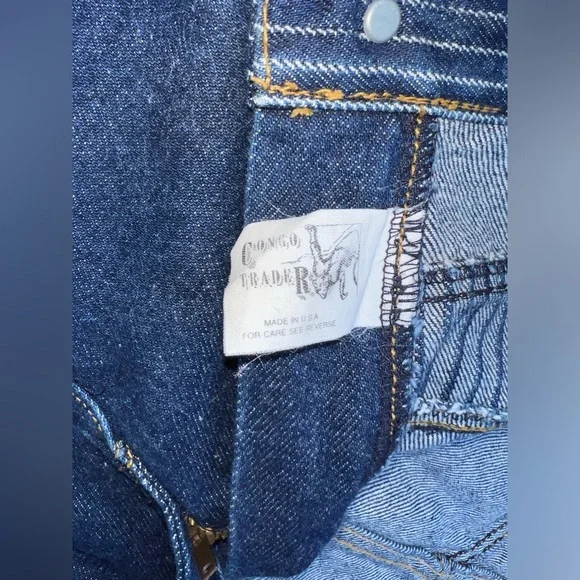 Vintage 80s-90s Congo Trader Bareback Jeans / Size 12 - Picture 4 of 5